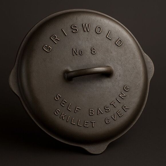 Griswold #8 Cast Iron Vintage High Dome Skillet Lid – Fully Marked - Picture 1 of 5